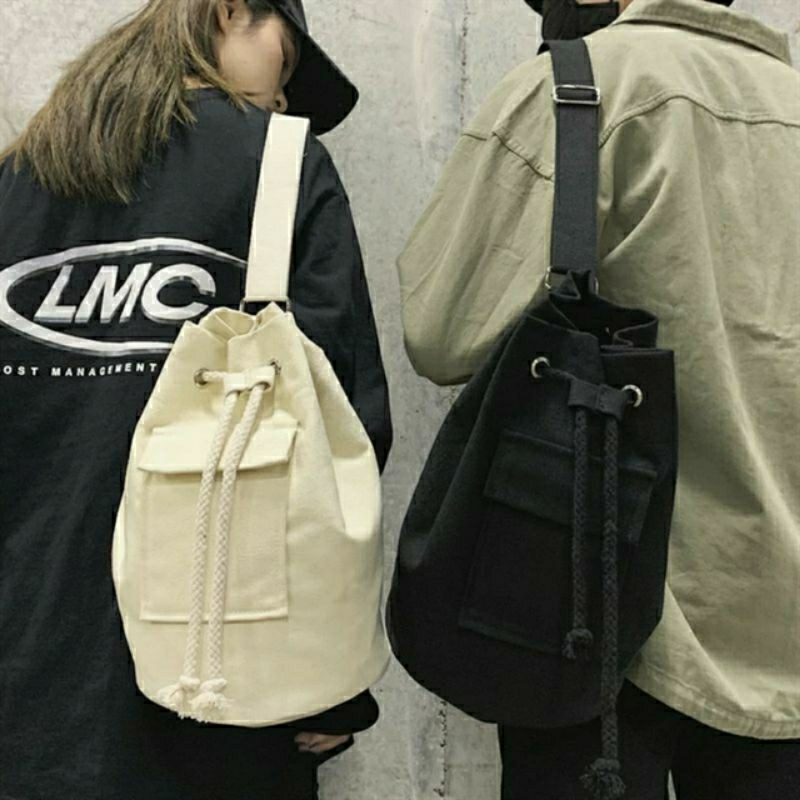 Balo 2 kiểu vừa balo, vừa đeo chéo, chất canvas: BALO 1 DÂY