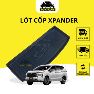 Lót cốp xe XPANDER 2018-2023 chính hãng PUKICAR chất liệu nhựa dẻo cao cấp không mùi dễ vệ sinh lau rửaLC-MS001