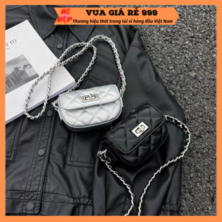 Túi xách mini nữ đeo chéo da nhăn bóng mẫu mới đẹp thời trang hàn quốc giá rẻ DC138