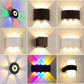 Đèn Hắt Tường Trang Trí 2 Đầu Gắn Tường tường cầu thang ban công 220v ManCo