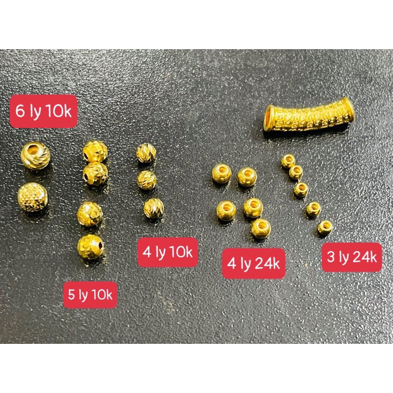 Charm Bi V.àng 24Carat size 4 ly - đẹp sang - Shop Pro mix handmade - Thú vui Thượng Lưu