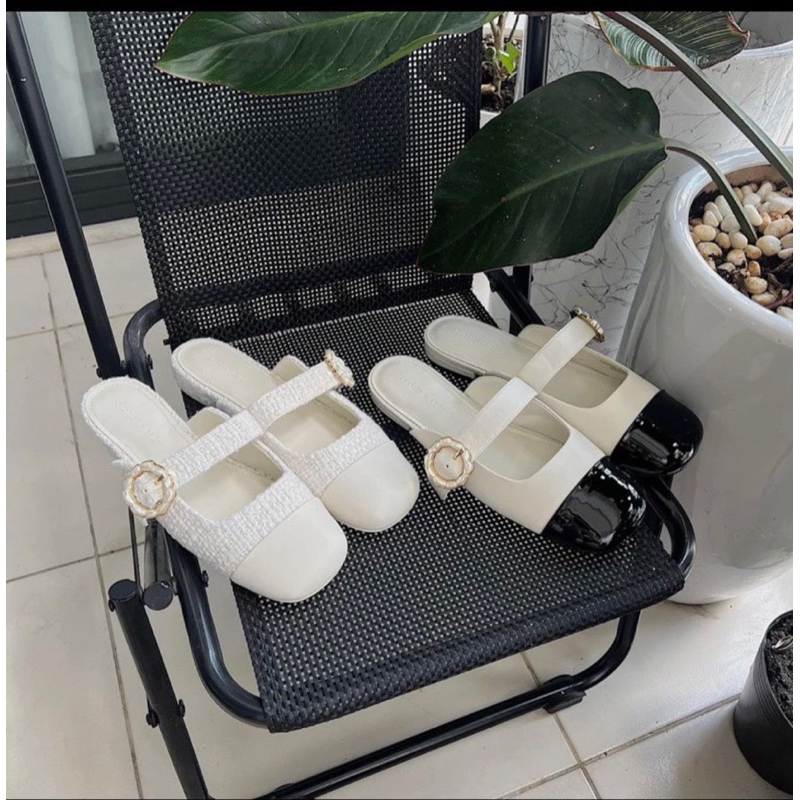 Sục xinh nữ mũi vá dây ngang bản to đính bông hoa chất vải dạ MA110