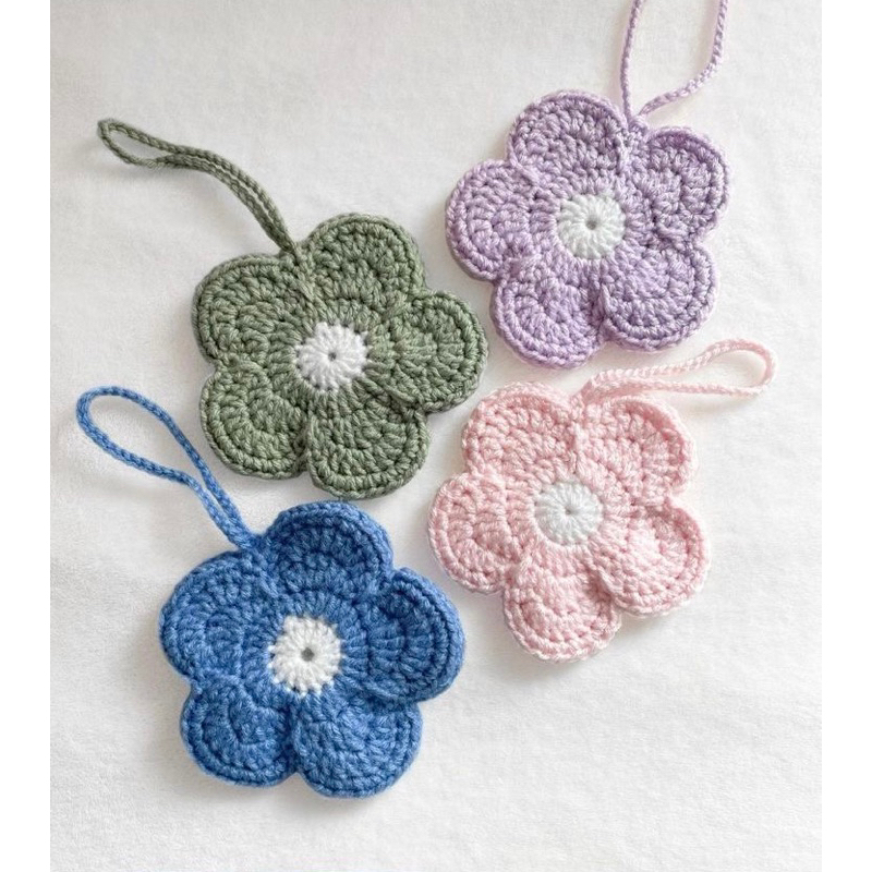 Hình thật Có sẵn - Túi mini đựng airpod , son , chìa khóa, thẻ xe treo túi xách bằng len handmade By Rya.amour