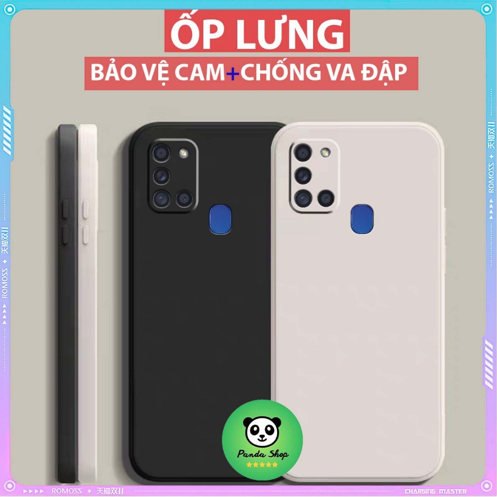 Ốp Lưng Samsung A21S cạnh vuông / Vỏ điện thoại bảo vệ camera toàn diện