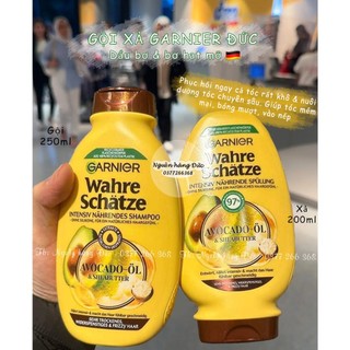Gội xả Garnier tinh chất bơ hạt mỡ- Nguồn hàng Đức