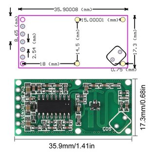 Module cảm biến vật cản Radar RCWL-0516