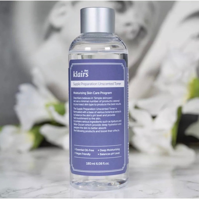 Nước Hoa Hồng Klairs Supple Preparation Unscented Toner 180ml