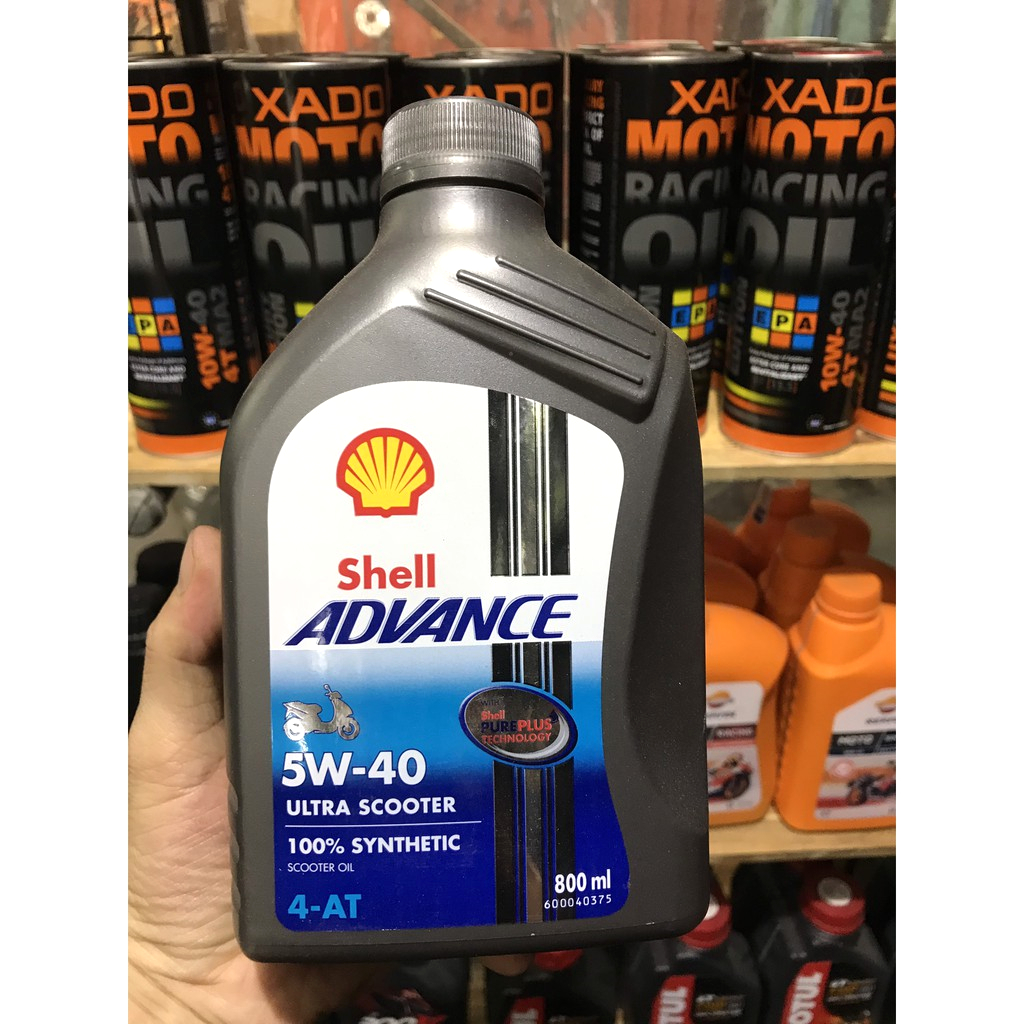 Dầu nhớt cho xe tay ga Shell Advance 5W40