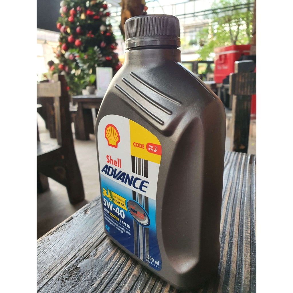 Dầu nhớt cho xe tay ga Shell Advance 5W40