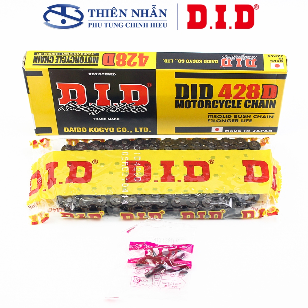 Sên DID 428D-106RB xe Future 2/X/Neo, Wave RS/RSX/S110/S100/S110/alpha new, Dream 110 , Sirius - Made in Japan