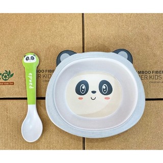 Combo Bát + Thìa Ăn Dặm Cho Bé - Chén Ăn Dặm Cho Trẻ Em Hình Ngộ Nghĩnh Dễ Thương