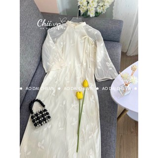 [TẶNG MẤN] Áo Dài Cách Tân Thục Chi Thêu Cao Cấp
