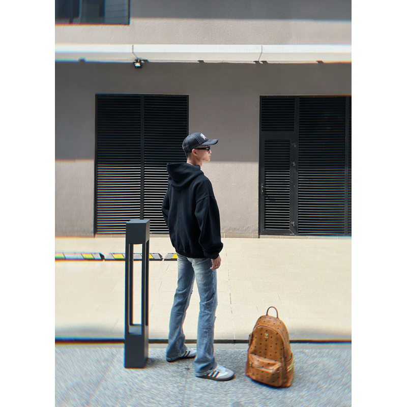 FLARE DENIM in BLUE RETRO, QUẦN JEAN NAM ỐNG LOE màu xanh retro