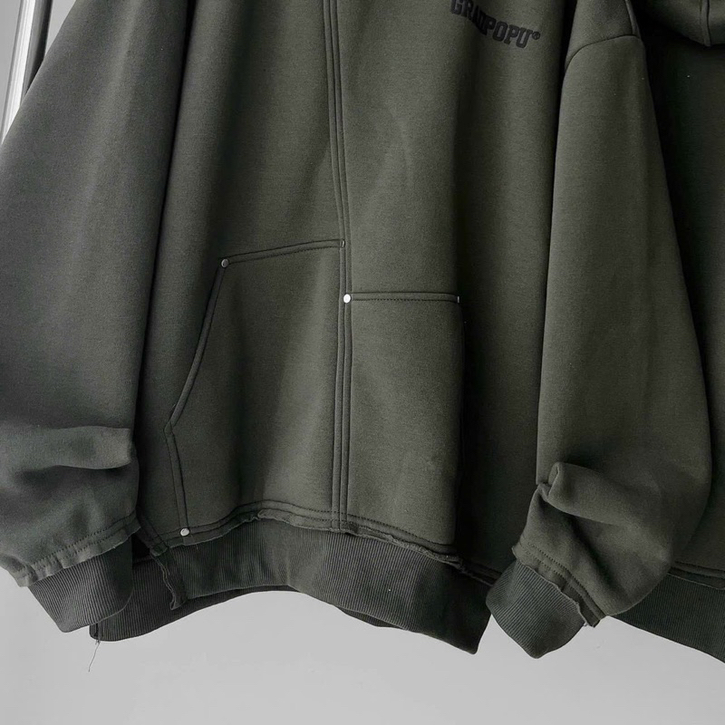 Áo Hoodie PREMIUM màu rêu