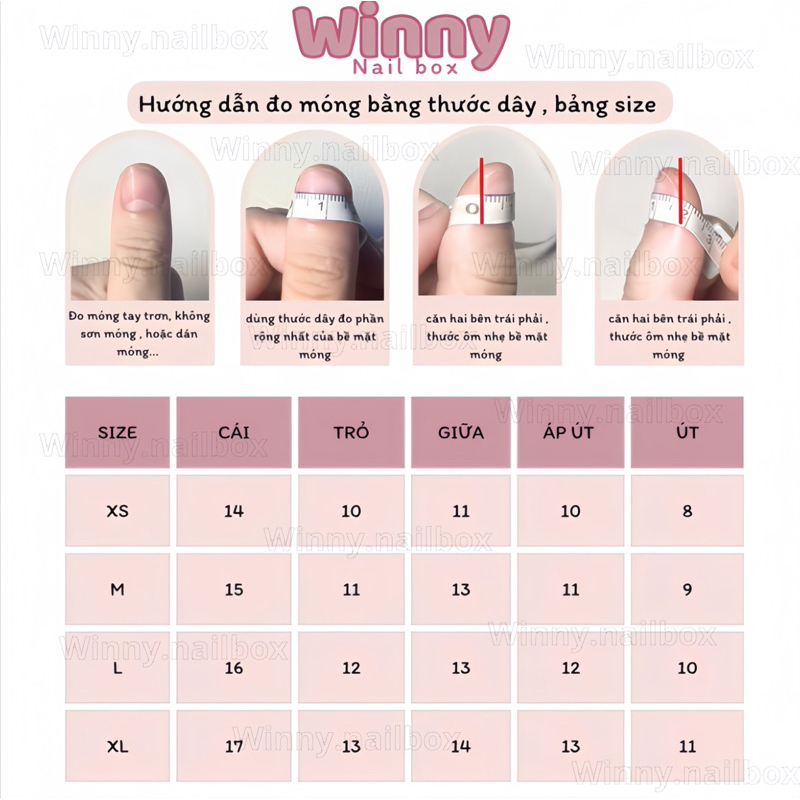 Nailbox - móng úp thiết kế - hoạ tiết trắng nơ Mã V5->V8