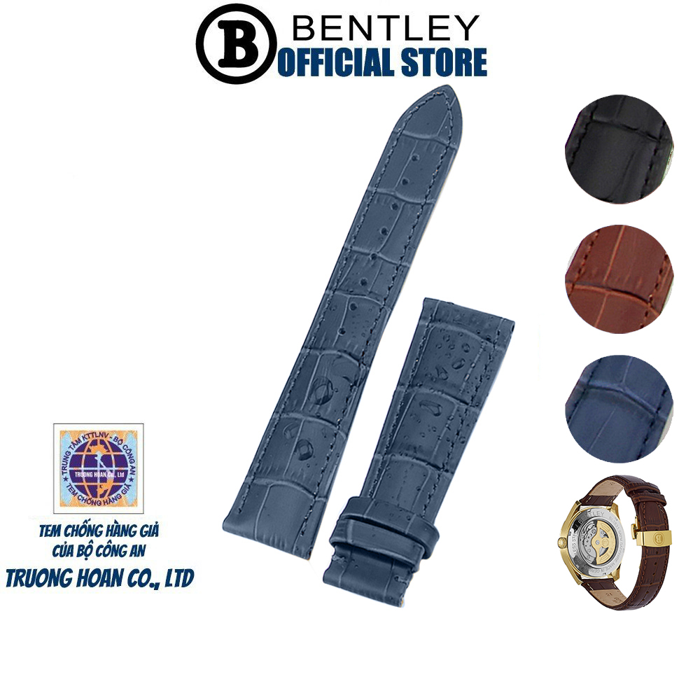 Dây da đồng hồ đeo tay chính hãng Bentley size 21mm phù hợp model BL1831 BL1832 BL1869