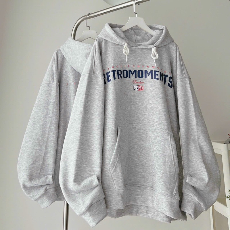 Áo Hoodie REMT xám