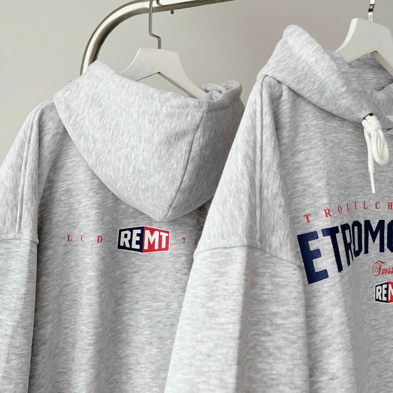 Áo Hoodie REMT xám