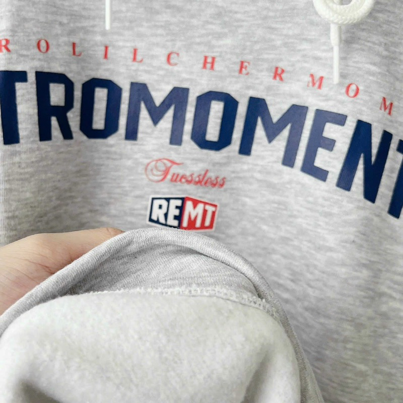 Áo Hoodie REMT xám