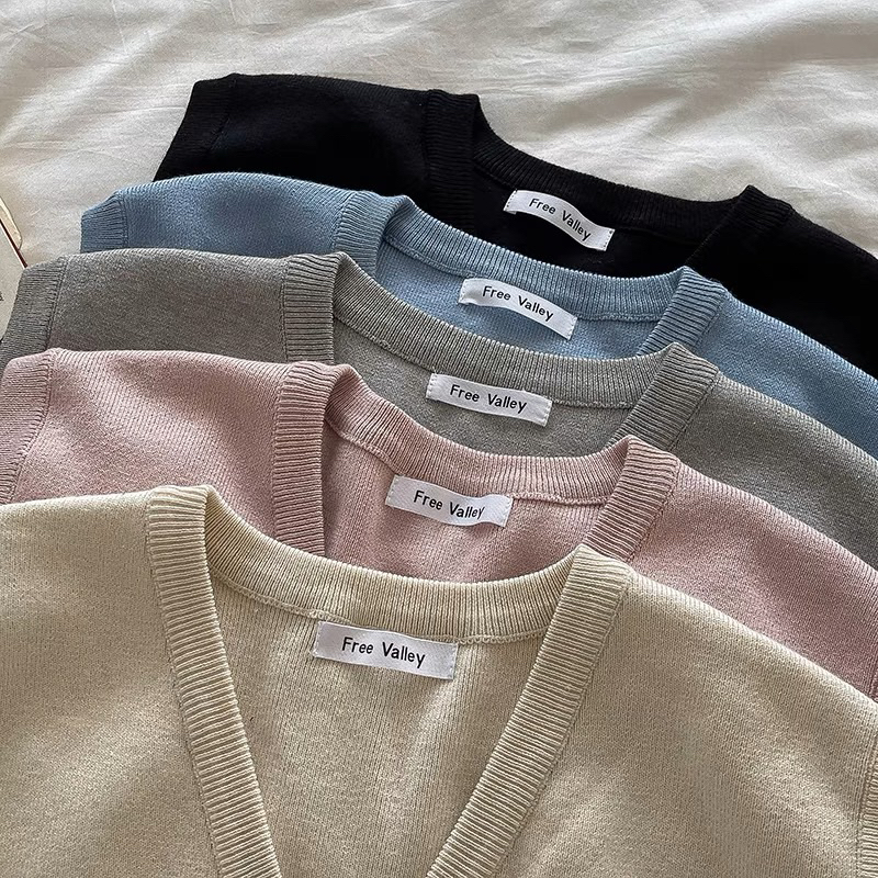 20YOUNG - Áo gile mùa đông màu pastel