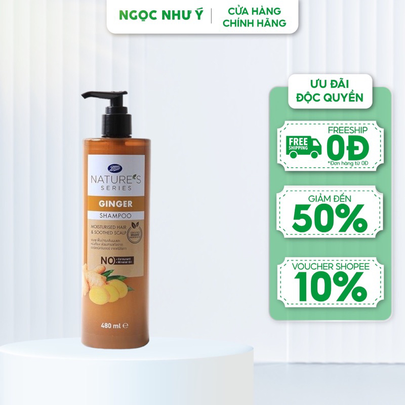 Dầu Gội Gừng NATURE'S SERIES GINGER BOOTS Thái Lan 480ml