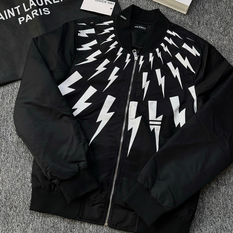 Áo khoác bomber tia sét nam nữ-áo khoác bomber jacket in hình tia sét boy phố đông 2023
