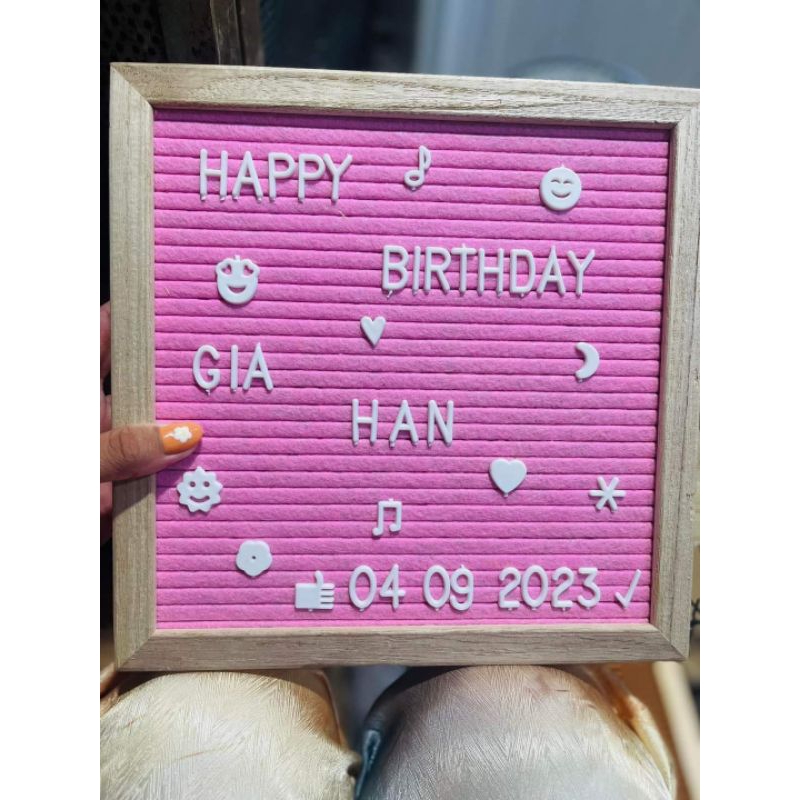 Bảng Gỗ Trang Trí Decor Sinh Nhật, Đầy Tháng, Bảng tên shop xinh xắn