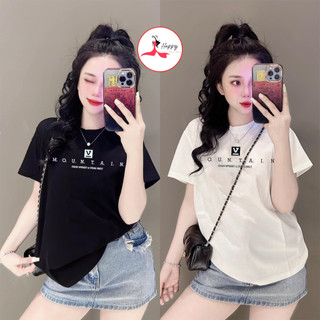   40~70kg  Áo Thun Thái Nữ Cotton 100%  Mountian  Mềm Mịn Mát Phong Cách Cá Tính Độc Đáo  Mã A53  Happy Boutique 