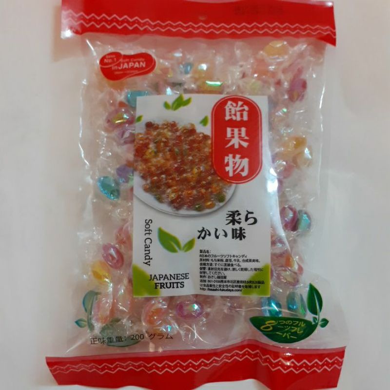 Kẹo Mềm Kim Cương Nhân Trái Cây 8 Vị Nhật Bản 300g