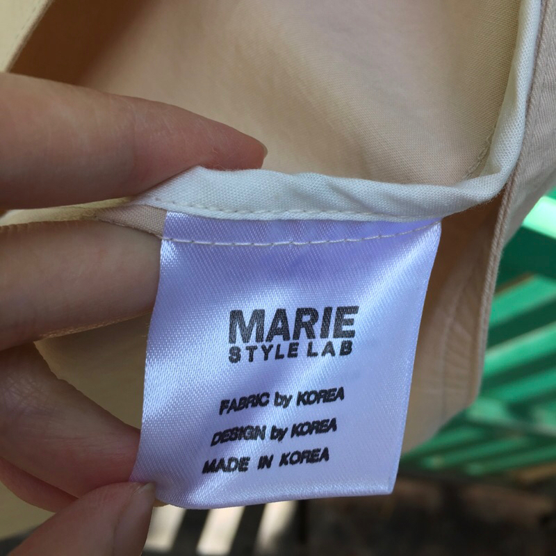 Khoác manto kaki tay bồng Marie Marie women coat