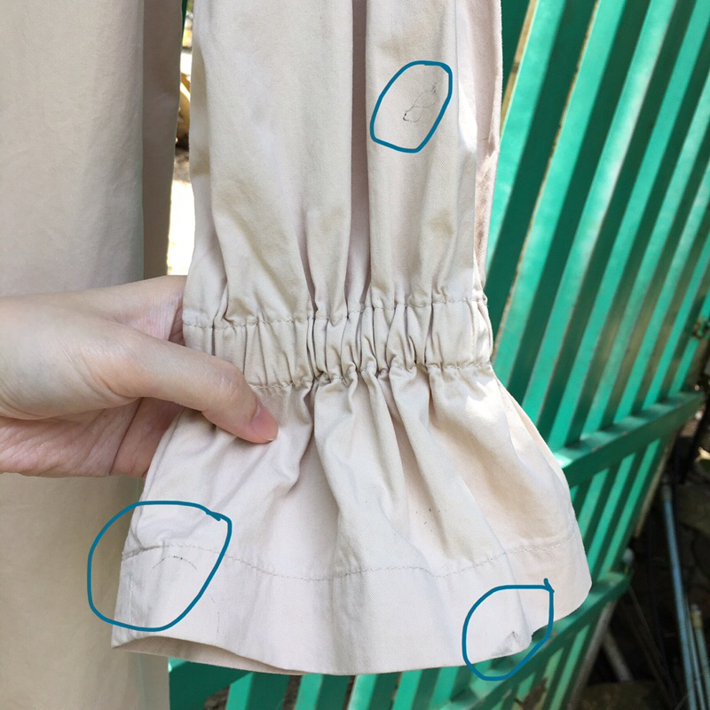 Khoác manto kaki tay bồng Marie Marie women coat