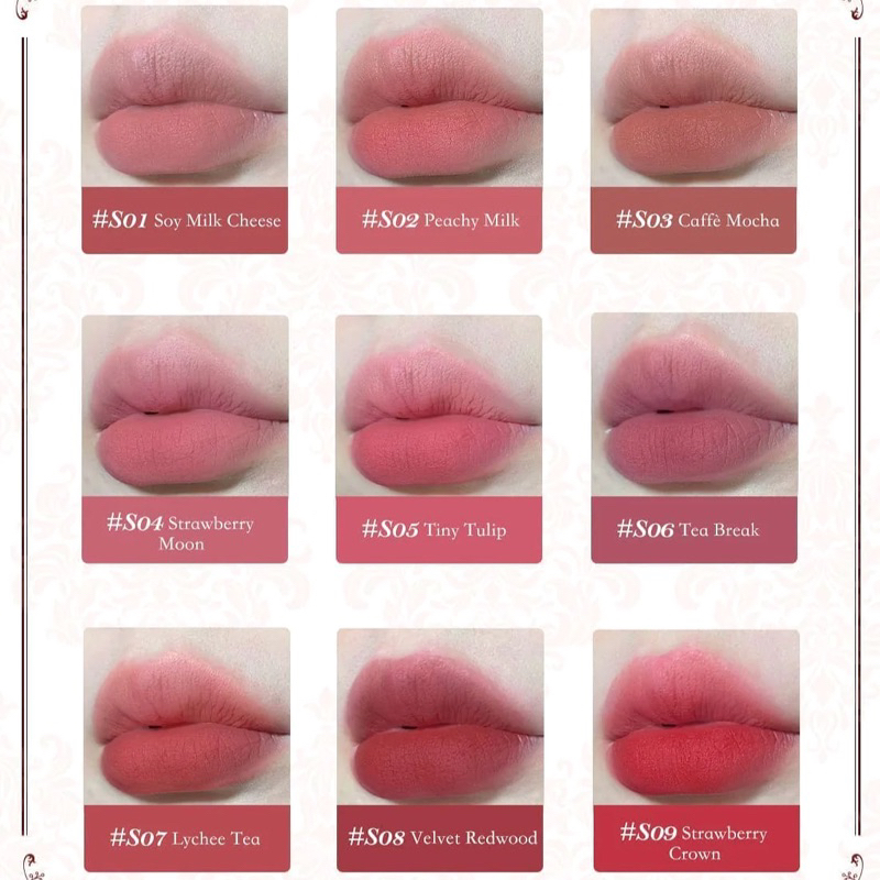 Son Kem Strawberry Rococo Flower Knows Tiểu Thư