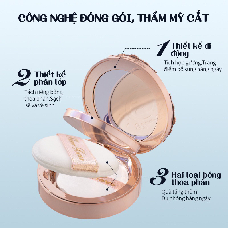 Phấn Phủ Flower Knows Kiểm Soát Dầu Moonlight Mermaid