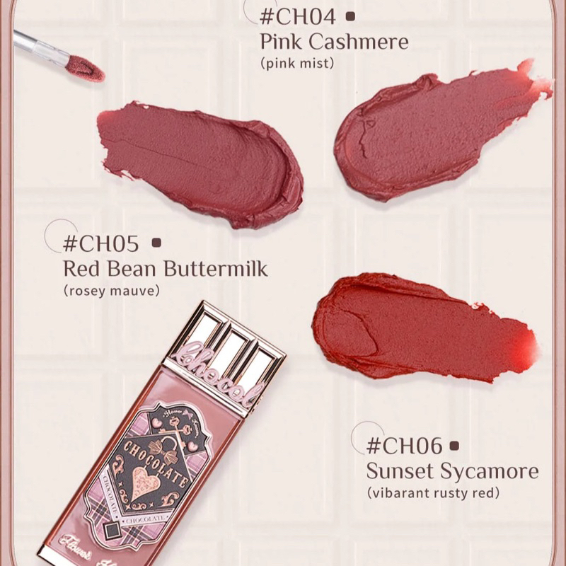 Son Môi Flower Knows Chocolate Lip Cream Mềm Mịn 4.5g