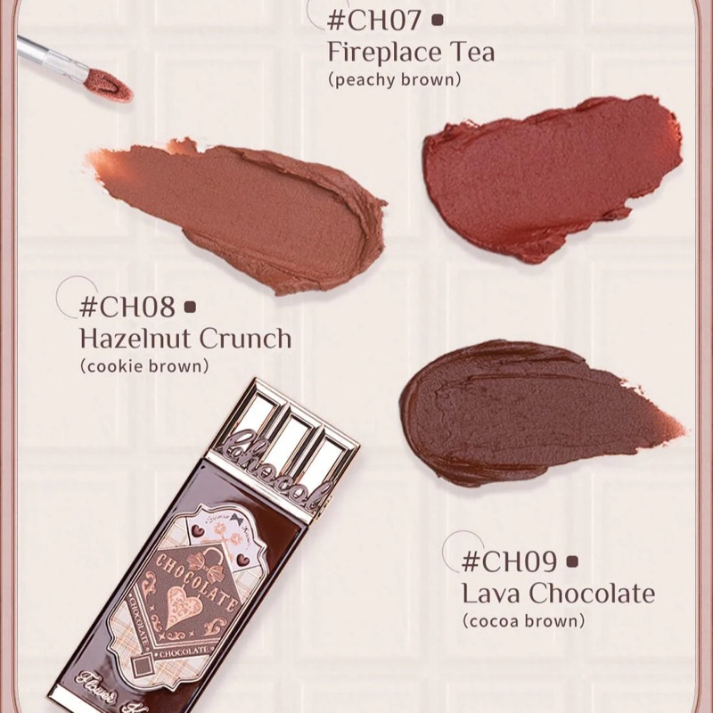 Son Môi Flower Knows Chocolate Lip Cream Mềm Mịn 4.5g