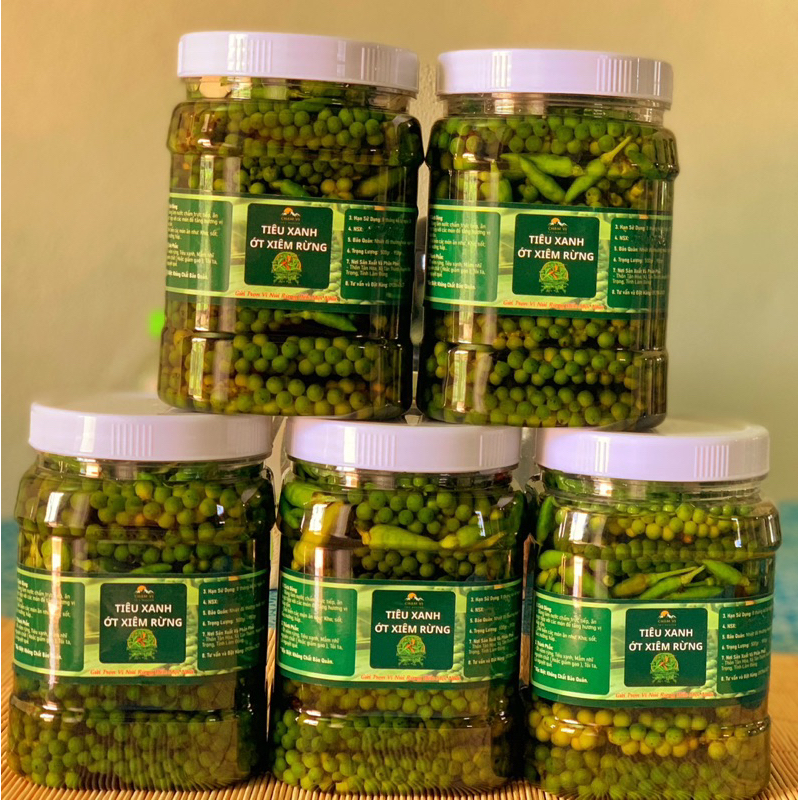 Tiêu Xanh nhà Chạm Vị Ngâm Thơm Giòn (3 lựa chọn ngâm)