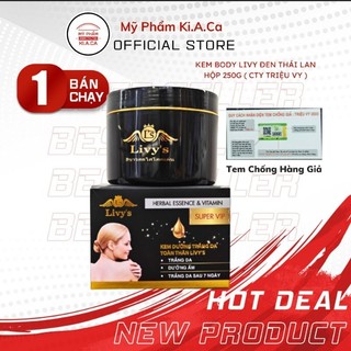 Kem body Livy's đen mẫu mới Thái lan