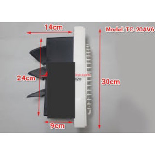 (lắp lỗ tường 25x25cm) Quạt thông gió Tico 20Av6.