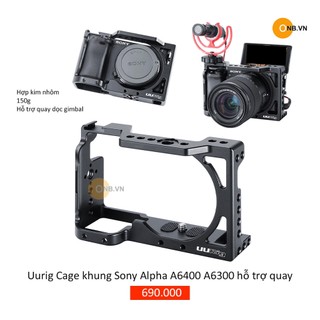 Uurig Cage Sony Alpha A6400 A6300 A6000 - Khung bảo vệ máy