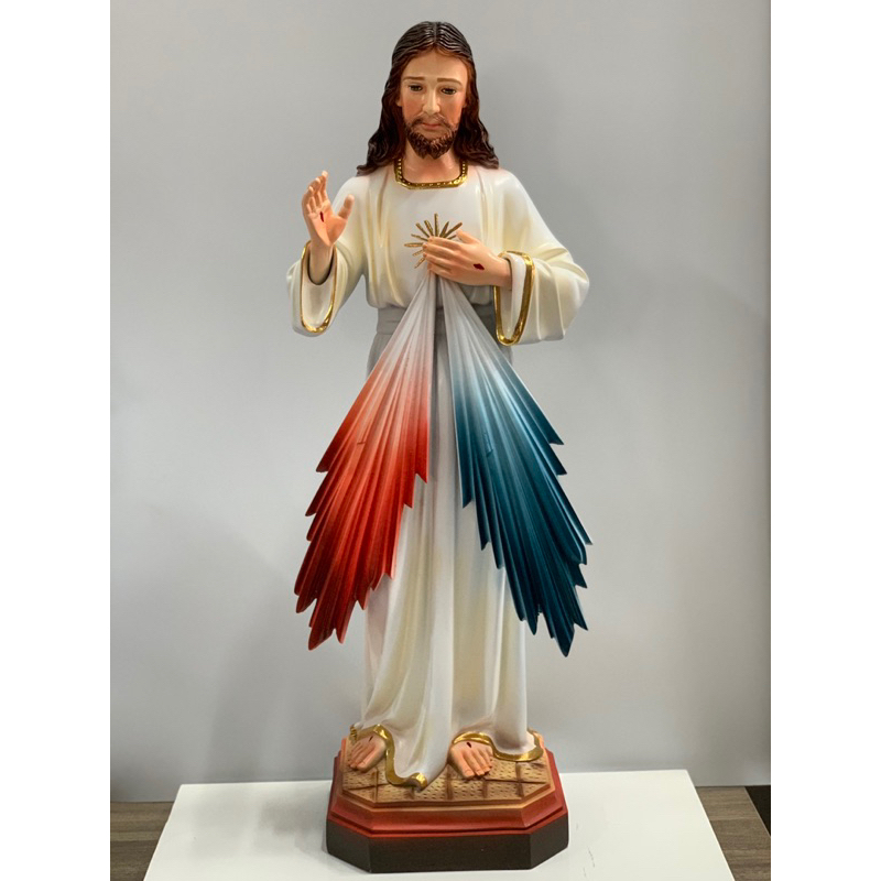 Tượng Chúa Thương Xót 60cm Thiếp Vàng - Tượng Thờ Công Giáo Phanxico Xavie.