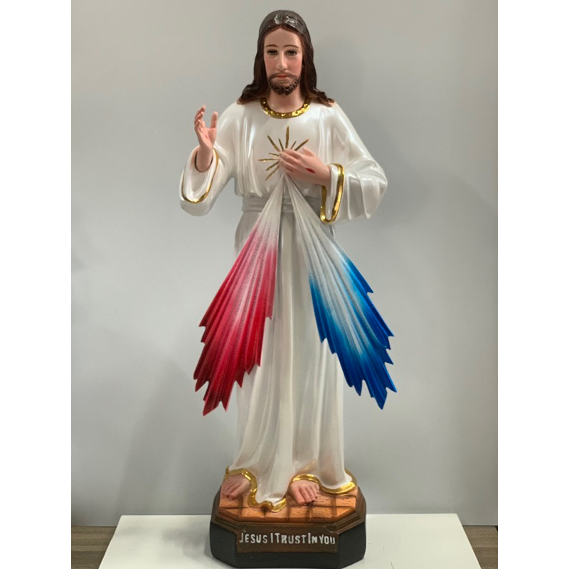 Tượng Chúa Thương Xót 60cm Thiếp Vàng - Tượng Thờ Công Giáo Phanxico Xavie.