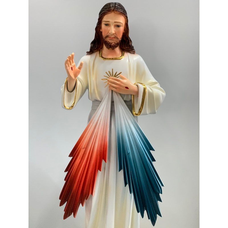 Tượng Chúa Thương Xót 60cm Thiếp Vàng - Tượng Thờ Công Giáo Phanxico Xavie.
