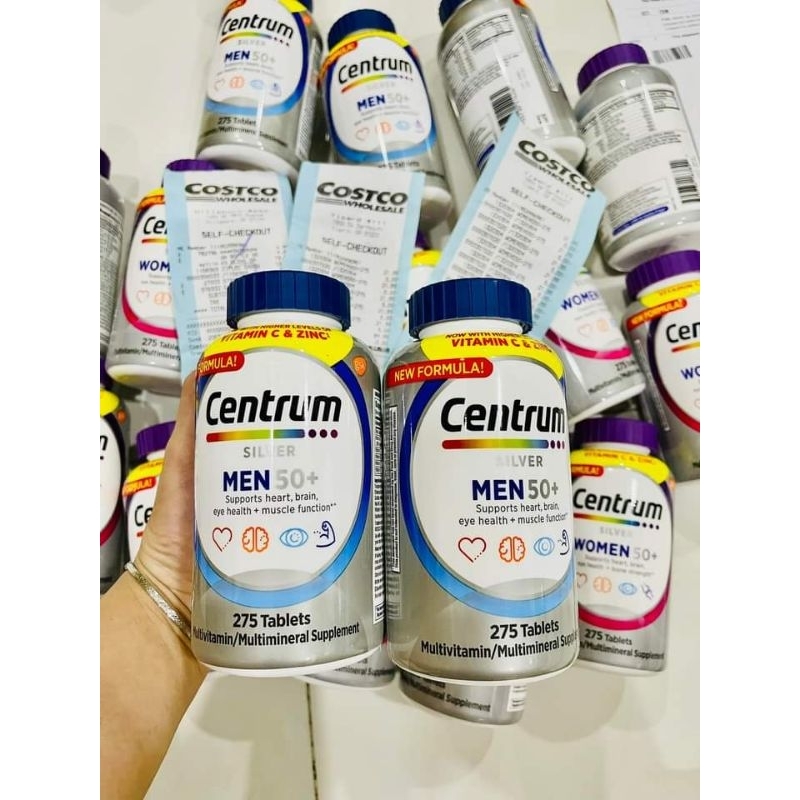 Centrum Silver Men's 50+ 275 viên -  Bổ sung năng lượng cho nam giới trên 50 tuổi mẫu mới