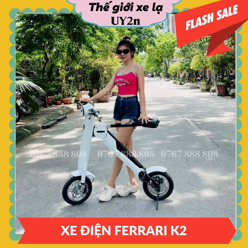 ❎Xe điện gấp gọn Ferrari K2❎ gấp gọn nhỏ gọn dễ dàng - phong cách cá tính