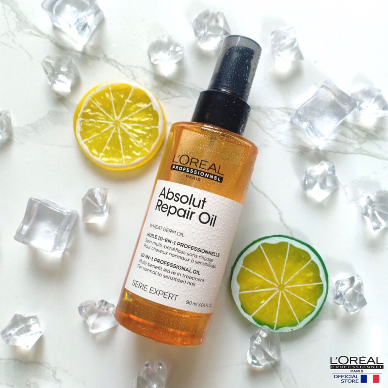 Tinh dầu dưỡng tóc siêu mềm mượt L'oreal Absolut Repair OIL cao cấp NEW 90ml