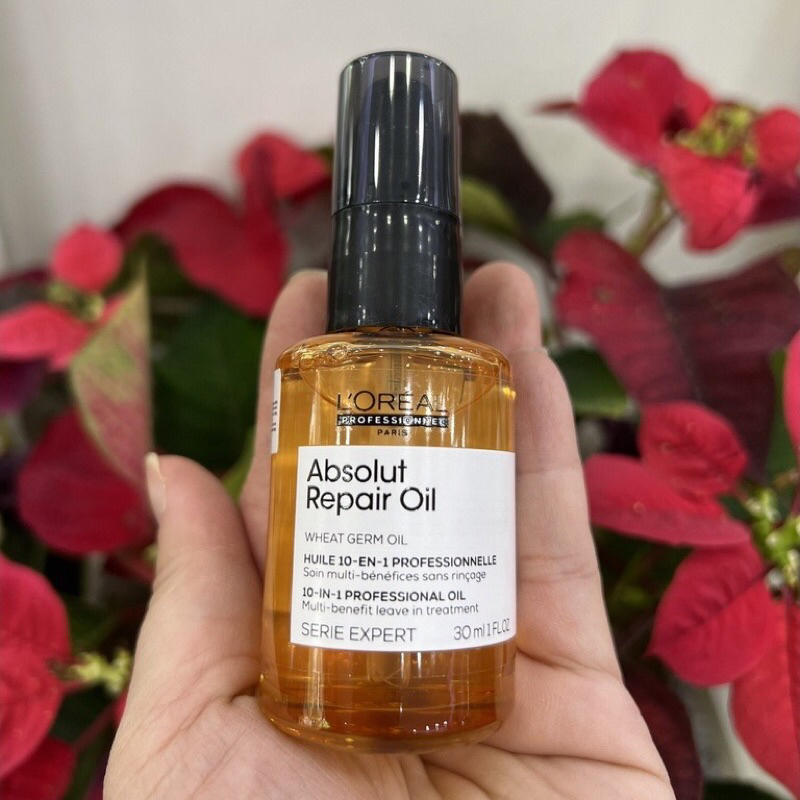 Tinh dầu dưỡng tóc siêu mềm mượt L'oreal Absolut Repair OIL cao cấp NEW 90ml