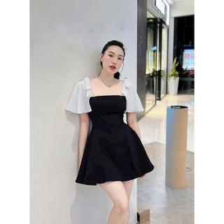 Đầm xoè tay cánh tiên trắng