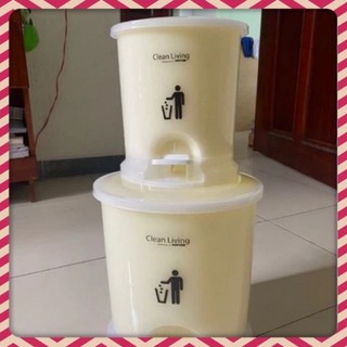 Thùng rác oval trong cỡ nhỏ 26*24*29cm Duy Tân