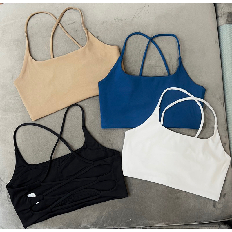 Áo Tập Gym - Yoga Poly Co Giãn 4C Có Đệm Ngực