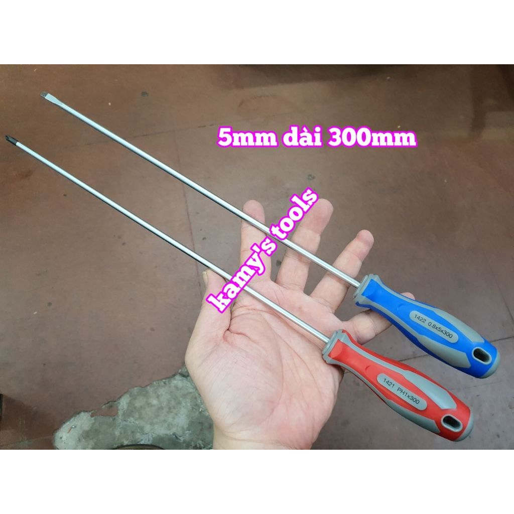 Tua vít bake dẹp kingtony ph1 5mm dài 300mm model 14210112 14220512, tô vít